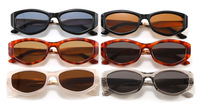 Lunettes de soleil œil de chat vintage Y2K unisexe, de luxe, de créateur, avec branches larges en métal, style rétro rectangulaire, tendance, protection UV400 et anti-lumière bleue