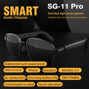 2025 nouveau <span class=keywords><strong>Design</strong></span> haute qualité Tws intelligent sans fil pour Bt Audio Sg11 <span class=keywords><strong>Pro</strong></span> <span class=keywords><strong>lunettes</strong></span> Sexy Anti-blue Ray vidéo <span class=keywords><strong>lunettes</strong></span> casque portable - Product Image 3
