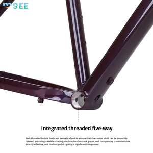 Seemore <span class=keywords><strong>Alu</strong></span> hợp kim sỏi Xe đạp khung phù hợp với phẳng gắn đĩa phanh xe đạp khung nhôm hợp kim <span class=keywords><strong>6061</strong></span> xe đạp leo núi Xe đạp khung - Product Image 4