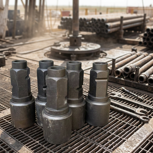 Adaptateur de diamètre en acier forgé avec poignée hexagonale pour transfert de puissance de rig - Product Image 4