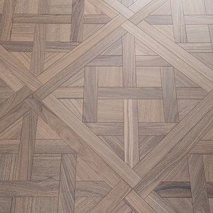 Parquet Versailles multicouche en noyer noir lisse, qualité AB, installation facile, système T&G, 450mm 600mm 800mm, pour hôtel de luxe - Product Image 1