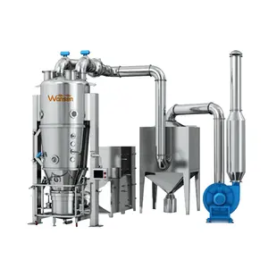 Công nghệ điều khiển tự động cấu trúc nhỏ gọn fluidized giường máy sấy chất lỏng granulator