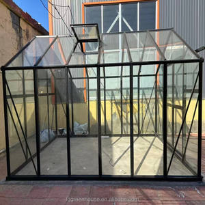 โรงเรือนโครงเหล็กเคลือบผงประกอบง่ายเป็นมิตรกับสิ่งแวดล้อม หลังคาทรงสามเหลี่ยม ศาลาพักผ่อนกลางแจ้งสำหรับสวนหลังบ้าน หรือใช้เป็นเต็นท์คลุมรถ - Product Image 3