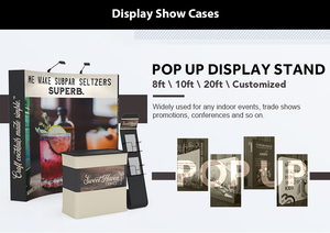 Expositor Publicitario Pop-Up de Tela, Soporte para Banner, Fondo para Ferias Comerciales, Mural de Fotos, Cabina Fotográfica, Caja de Luz LED - Product Image 6