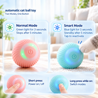 Jouet interactif pour chat, balle roulante électronique intelligente de 43 mm, détection d'obstacles, durable, accessoires pour animaux de compagnie