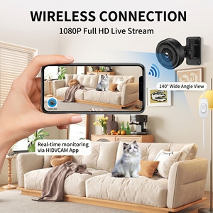 Mini Cámaras WiFi C8 1080P HD con Lente Gran Angular, Visión Nocturna Infrarroja, Detección de Movimiento, Cámara IP Inalámbrica de Seguridad para el Hogar - Product Image 6