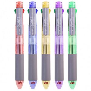 Multifunctional Stationery 4-<b>Color</b> Retractable Click Ball Point <b>Pen</b> Novelty 0.5mm Plastic <b>Pen</b> Body Multicolor Ball <b>Pen</b> 4 Colors - Product Image 3