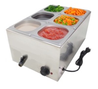 Bain-marie professionnel en acier inoxydable de 600 W pour la restauration et les restaurants