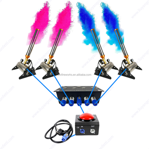 הפתעה נוצצת תינוק שמחה קונפטי סרט עשן לא עשן קופסת אבק פצצה ורוד או כחול פיצוץ מגדר לחשוף תותח מכונה - Product Image 1