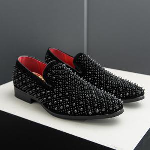 Chaussures de créateur décontractées tendance pour hommes, en cuir, style mocassins, pour l'été 2026, chaussures habillées pour discothèque, chaussures pointues pour <span class=keywords><strong>coiffeur</strong></span> - Product Image 1