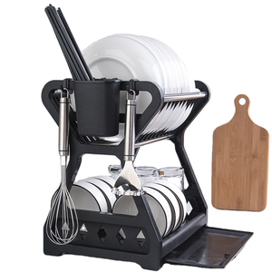 Bán Sỉ Giá Đựng Bát Đĩa Giá Phơi Khô Giá Để Bát Đĩa Hai Lớp Để Ráo Nước Cho Bồn Rửa Nhà Bếp Bán - Product Image 1