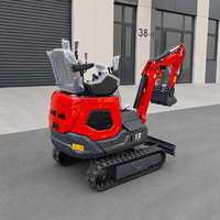 Sertifikasi Mesin Diesel Kubota EPA Mini Excavator 1.2 Ton Harga Mesin 1 Ton Mini Excavator Pertanian untuk Dijual