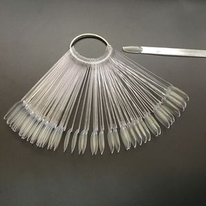 50 Piezas de Cartulinas de Muestras de Color para Esmalte de Uñas, Diseño Acrílico en Forma de Abanico, Cobertura Completa - Product Image 5