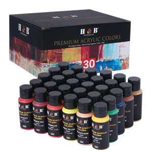 Ensemble de peinture <span class=keywords><strong>acrylique</strong></span> 30 couleurs Pigments acryliques à haut débit pour la peinture <span class=keywords><strong>acrylique</strong></span> fluide pour la peinture sur poterie Modélisation artistique - Product Image 2