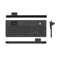Clavier filaire USB OEM neuf avec lecteur d'empreintes digitales, 108 touches, anti-ghosting, protection de la sécurité des informations