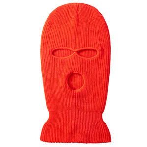 Gorro de Invierno de Punto Acrílico 100% Personalizado al por Mayor, Unisex, con Diseño de Camuflaje a Cuadros, Balaclava de Esquí con <span class=keywords><strong>3</strong></span> Orificios - Product Image 6
