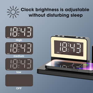 <span class=keywords><strong>ที่</strong></span><span class=keywords><strong>ชาร์จ</strong></span>ไร้สาย5อิ<span class=keywords><strong>น</strong></span>1อเ<span class=keywords><strong>น</strong></span>กประสงค์ชาร์จไร้สาย15W รองรับ<span class=keywords><strong>น</strong></span>าฬิกาปลุกเจ็ดสีไฟกลางคืน - Product Image 6