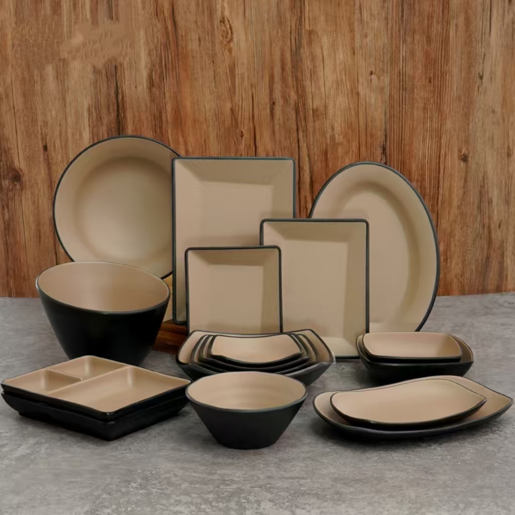 Melamine Boat Tableware Modern Unbreakable Plates