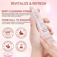 Gel exfoliant purifiant biologique à base de plantes IKZEE, exfoliation douce naturelle pure, revitalise la texture, gel exfoliant pour les peaux mortes