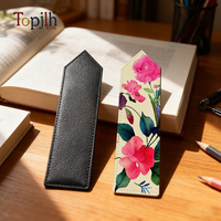 Marque-page personnalisé élégant en PU de qualité supérieure pour la sublimation, idéal pour les lecteurs, les clubs de lecture et les collectionneurs - Vente en gros Topjlh