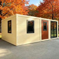 Maison conteneur préfabriquée écologique à construction rapide de 20 pieds ou 40 pieds, petite maison conteneur mobile et extensible pour utilisation dans les jardins et sur les terres agricoles