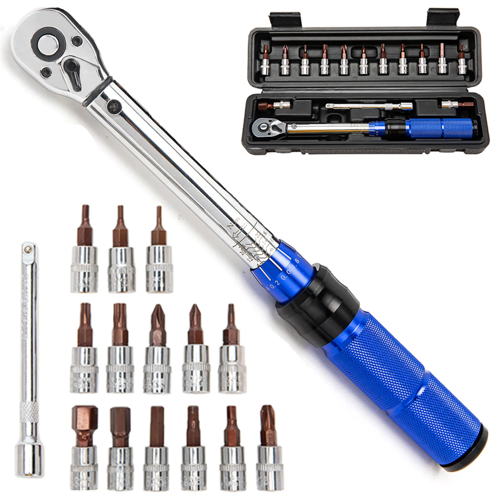 Adjustable bicycle torque wrench bike repair tool kit bike torque wrench set tools