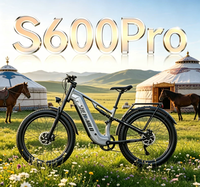 Sepeda Listrik Shengmilo S600 Pro 26" Rangka Aluminium Motor Ringan Jarak Jauh untuk Dewasa, Cocok untuk Bersepeda di Kota, Gunung, dan Off Road