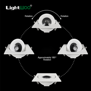 Foco LED lineal empotrable COB, Downlight cuadrado de múltiples cabezales, Foco cuadrado profundo, Iluminación puntual, Focos, Downlight - Product Image 3