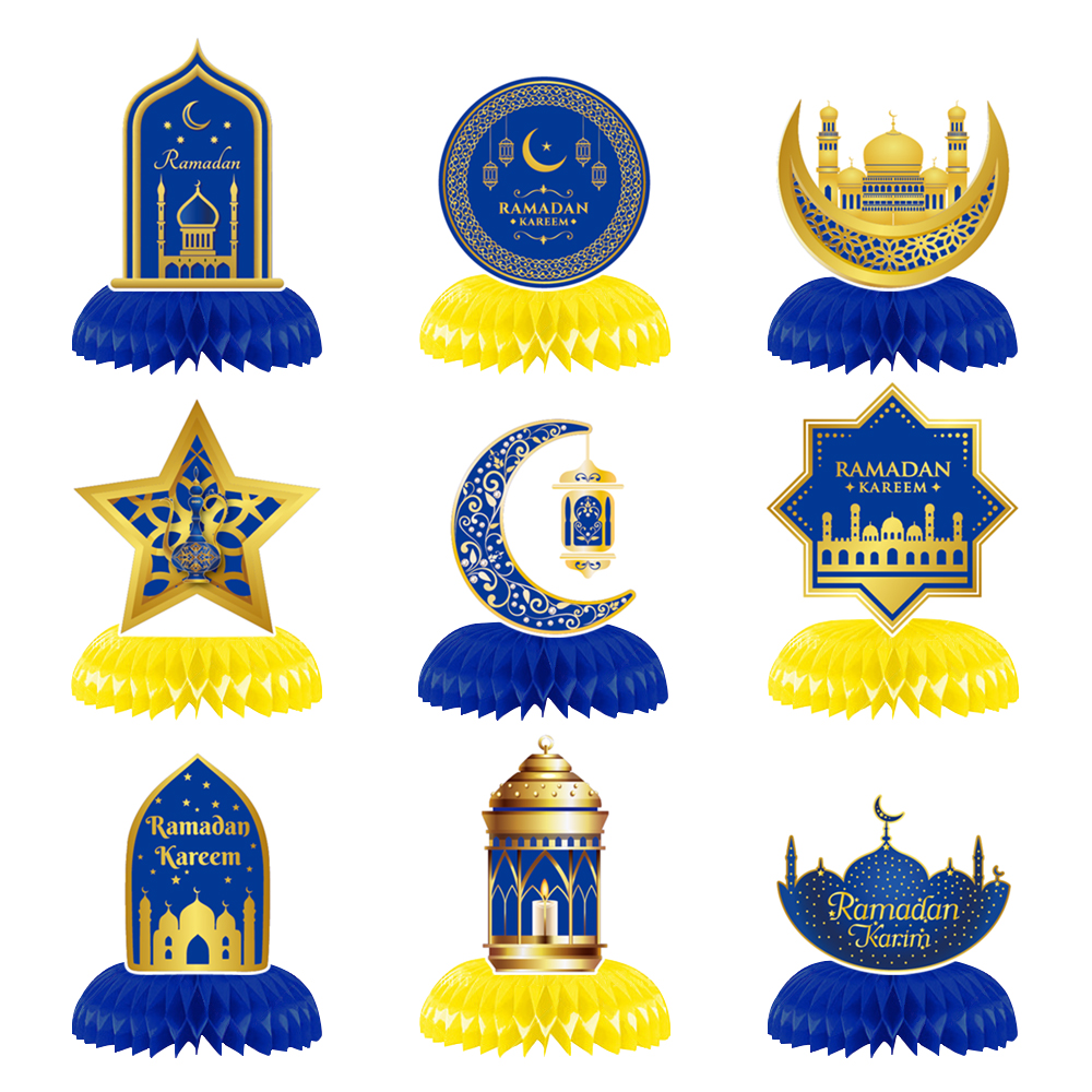 9 pz ornamento a nido d'ape