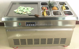 Thái Lan Fry Roll Ice Cream Máy Chiên Đá Lạnh Marble Slab Top Fry Ice Cream Máy Chiên - Product Image 5