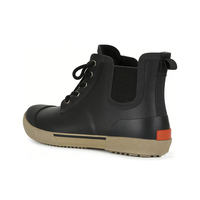 Bottes de pluie imperméables pour hommes, type botte de ponteau, pour la pêche et la chasse, avec doublure, en caoutchouc, résistantes aux chocs, à bout rond et avec soutien de la voûte plantaire