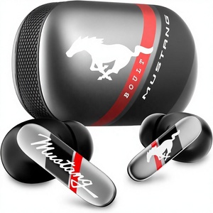 Boult X Mustang 60H 20 heures d'autonomie de la batterie IPX5 Étanche Chargement de type C Prise en charge de l'application Jumelage double 4 microphones ENC 45 ms Faible latence - Product Image 1