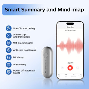<span class=keywords><strong>Grabadora</strong></span> <span class=keywords><strong>de</strong></span> <span class=keywords><strong>Voz</strong></span> Inteligente Recman Note Pin <span class=keywords><strong>de</strong></span> 128 GB, <span class=keywords><strong>Grabadora</strong></span> <span class=keywords><strong>de</strong></span> <span class=keywords><strong>Voz</strong></span> con IA Vestible, 98% <span class=keywords><strong>de</strong></span> Precisión, 18 Horas <span class=keywords><strong>de</strong></span> Grabación, Transcripción Inteligente por WiFi, Resumen <span class=keywords><strong>para</strong></span> Uso Médico - Product Image 3