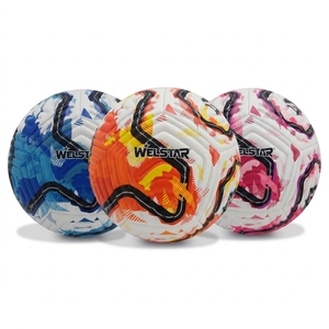 Balón <span class=keywords><strong>de</strong></span> Fútbol <span class=keywords><strong>de</strong></span> Piel Sintética TPU <span class=keywords><strong>de</strong></span> Diseño Personalizado, Tamaño Oficial 1 2 3 4 5, Marca Welstar, el Más Vendido, para Fútbol Sala y Fútbol al Aire Libre - Product Image 1
