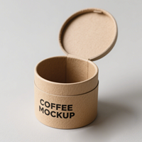 Boîte de tube kraft personnalisée pour thé café boîte d'emballage à cylindre rond pour haricots tube alimentaire carton boîte à thé emballage