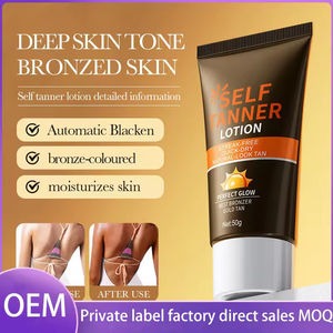 Crème Bronzante Hydratante Bio à Base de Plantes pour un Bronzage Rapide et Intense, Marque Privée, Vente en Gros OEM, Purement Naturelle, Végane, pour un Bronzage Parfait - Product Image 3