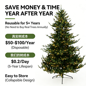 <span class=keywords><strong>Sapin</strong></span> de Noël artificiel haut de gamme <span class=keywords><strong>en</strong></span> pin, réaliste, dense, aiguilles <span class=keywords><strong>en</strong></span> PE, résistant au feu, pliable, avec support métallique, pour <span class=keywords><strong>intérieur</strong></span> - Product Image 5