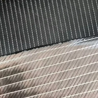 Fabricants d'usine Tissu en fibre de carbone 2x2 Twill Weave 3K 200g Tissu de carbone noir