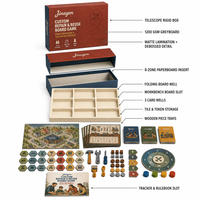 Jeu de société familial en carton personnalisé, réutilisable et réparable, pour 2 à 6 joueurs, avec emballage sur mesure