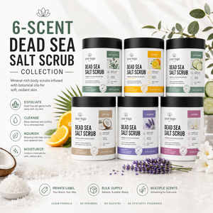 Set de Exfoliantes Corporales de Marca Privada, 6 Opciones de Aroma, Exfolia la Piel Opaca, Elimina la Textura, Nutre en Profundidad, Exfoliante Natural con Sal del Mar Muerto - Product Image 6