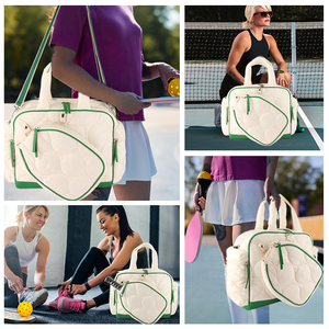 <span class=keywords><strong>Sac</strong></span> de <span class=keywords><strong>sport</strong></span> matelassé en nylon pour raquettes de badminton, pickleball et <span class=keywords><strong>tennis</strong></span> pour femmes - Product Image 5