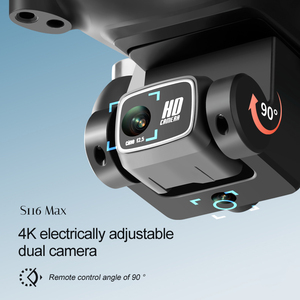 Drone RC S116 kamera ganda 4k Quadcopter Mini, pesawat nirawak pengendalian jarak jauh luar ruangan jarak jauh - Product Image 2