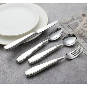 Baroque Royal Restaurant Silverware Luxury Set Hollow Handle Stainless Steel Flatware Spoon Set Vintage Wedding Gold Cutlery - Product Image 1