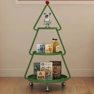 Custom Cross-border Stone <strong>Christmas</strong> <strong>Tree</strong> Living Room Sofa Side <strong>Table</strong> Simple Movable Three-layer Storage Rack Bedroom Made China - Product Image 4