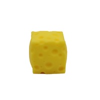 Jouet Squishy Mini Fromage 10cm - Anti-stress en Silicone TPR pour Enfants