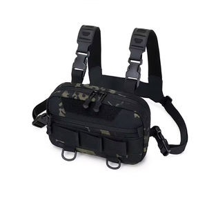 مخصص التمويه التكتيكي الصدر والعتاد متعددة الوظائف سترة رخدة للصيد تشغيل السفر وصيد الأسماك المواد أكسفورد للماء - Product Image 1