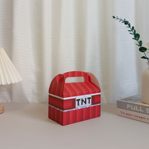 <span class=keywords><strong>Minecraft</strong></span> pixel phong cách Hộp Quà Tặng-Bên ủng hộ kẹo Túi giấy với sừng xử lý cho các sự kiện theo chủ đề trò chơi - Product Image 4