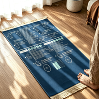 Tapis de prière moderne en mousse à mémoire de forme, pliable et antidérapant, idéal pour les programmes éducatifs, l'usage domestique et les cadeaux personnalisés – Direct Usine
