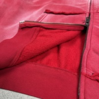 Sweat-shirt à capuche personnalisé en gros, style rétro urbain, double fermeture éclair, effet vieilli et délavé, pour hommes