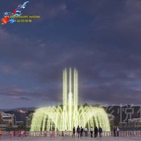 Fuente Musical Flotante para Piscina Ornamental con Luces RGB y DMX 512, Acero Inoxidable, Garantía de 2 Años, para Exteriores